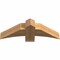 Ekena Millwork Bellingham Timber Gable Bracket, Western Red Cedar, 36"W x 12"H x 5 1/2"D x 5 1/2"F, 8/12 Pitch GBW036X12X0606BEL00SWR - alternate 4